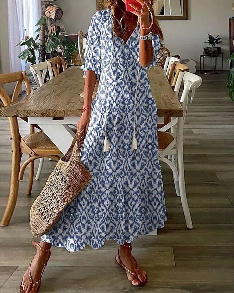 BOHO MIDI-JURK VOOR VROUWEN