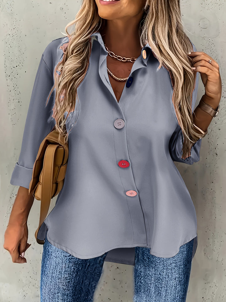 CHIQUE BLOUSE MET KNOPEN VOOR VROUWEN