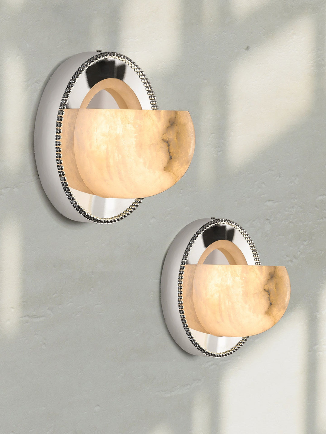 Orbit Pearl Alabaster Wall Light