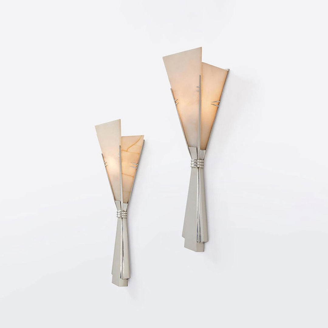 Florent Alabaster Fan Wall Sconce