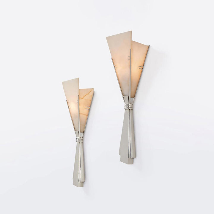 Florent Alabaster Fan Wall Sconce