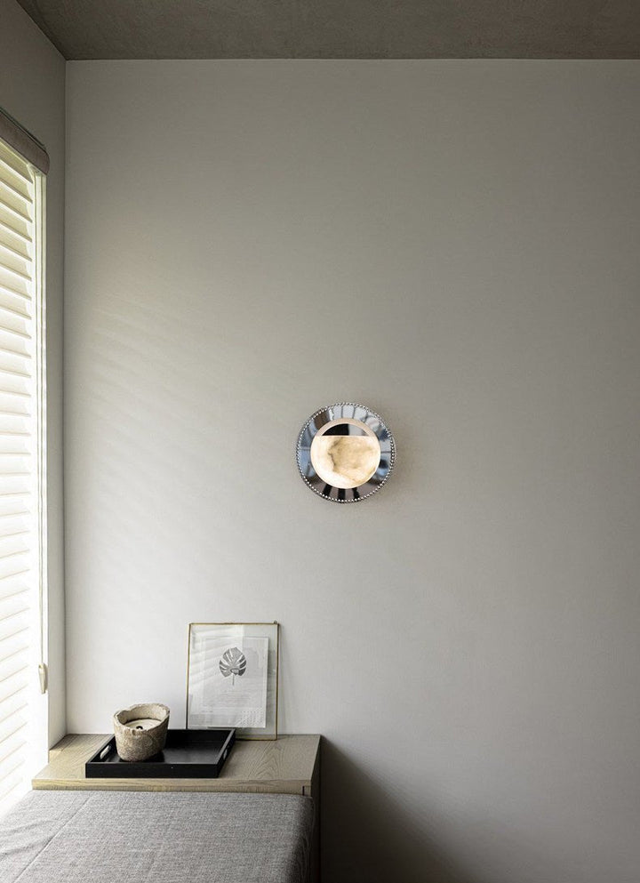 Orbit Pearl Alabaster Wall Light