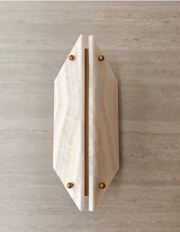 Onyxa Crest Alabaster Wall Lamp
