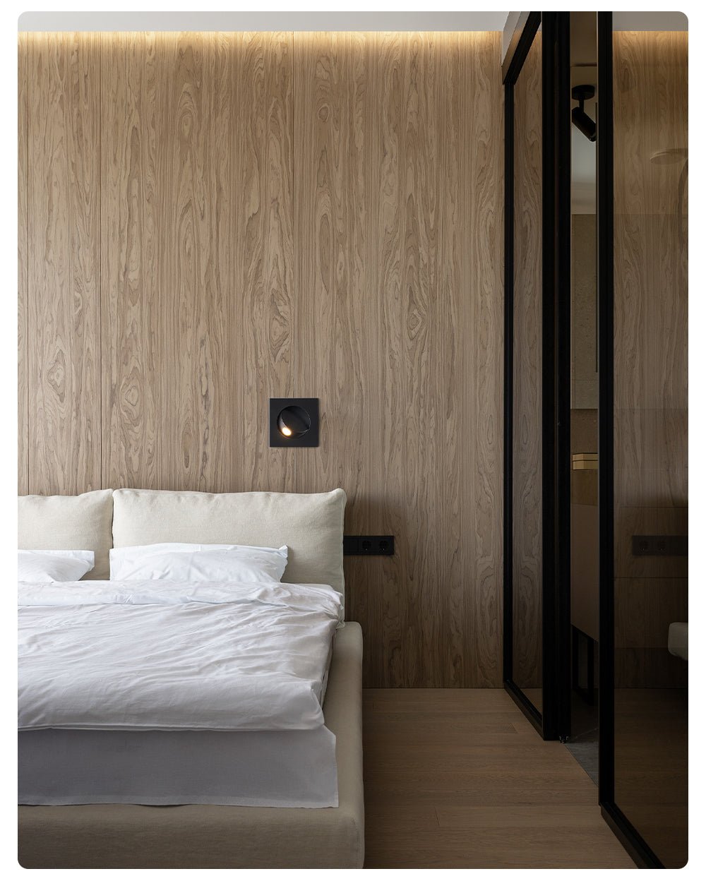 Minimalist Recessed Rotatable Sconce