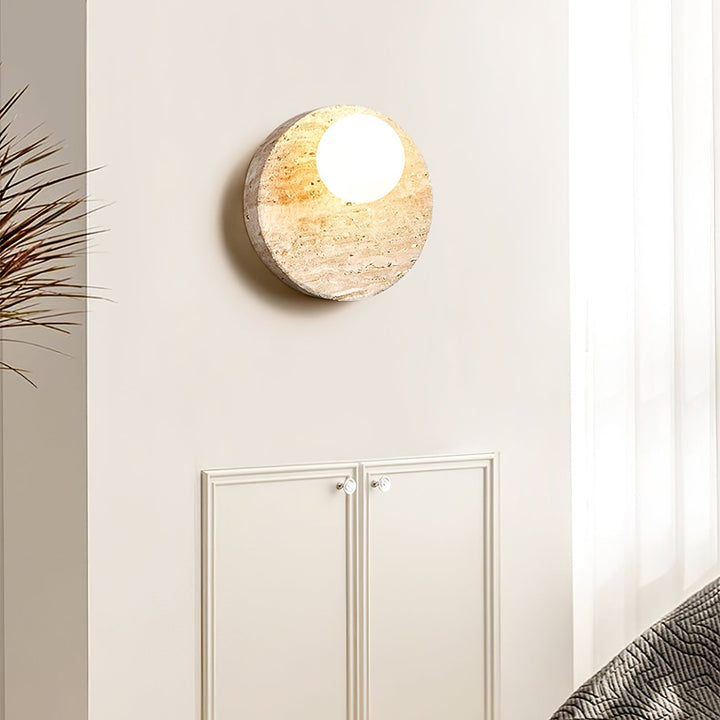 Sorella Travertine Sconce