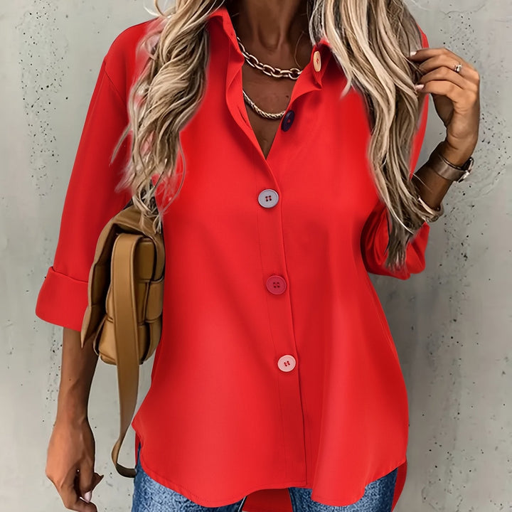 CHIQUE BLOUSE MET KNOPEN VOOR VROUWEN