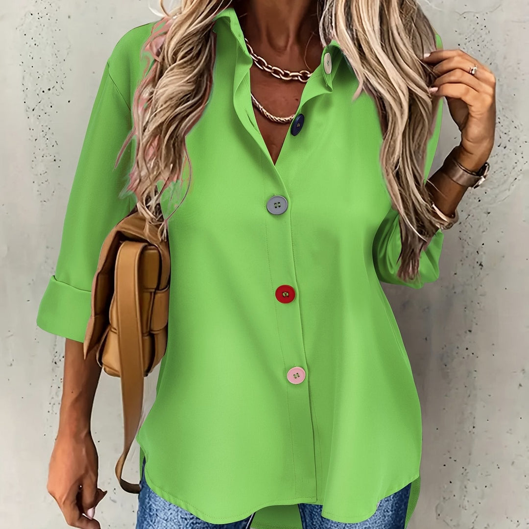 CHIQUE BLOUSE MET KNOPEN VOOR VROUWEN