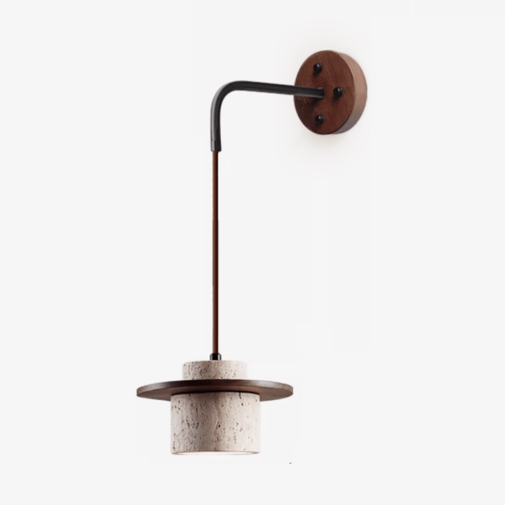 Cylindrical Stone Sconce