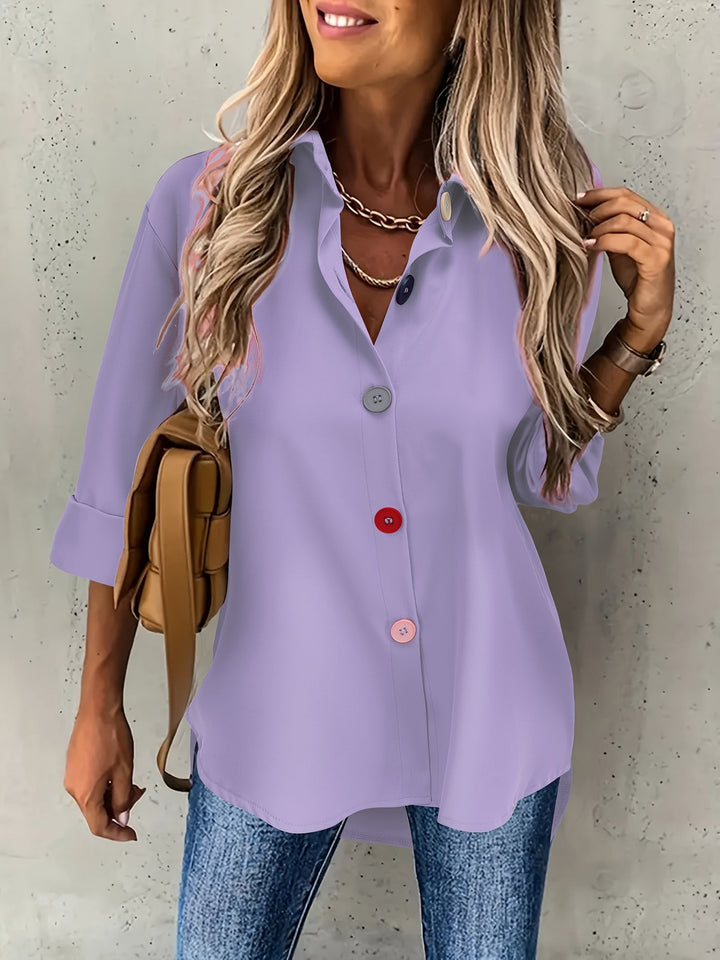CHIQUE BLOUSE MET KNOPEN VOOR VROUWEN