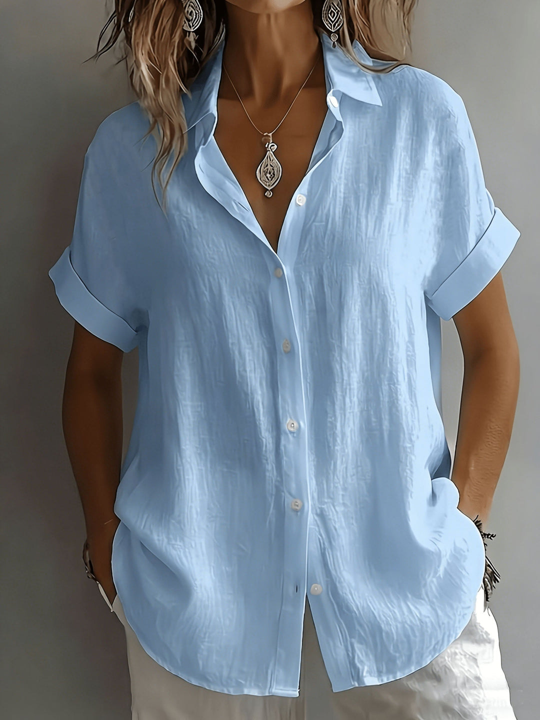LINEN BLOUSE VOOR VROUWEN