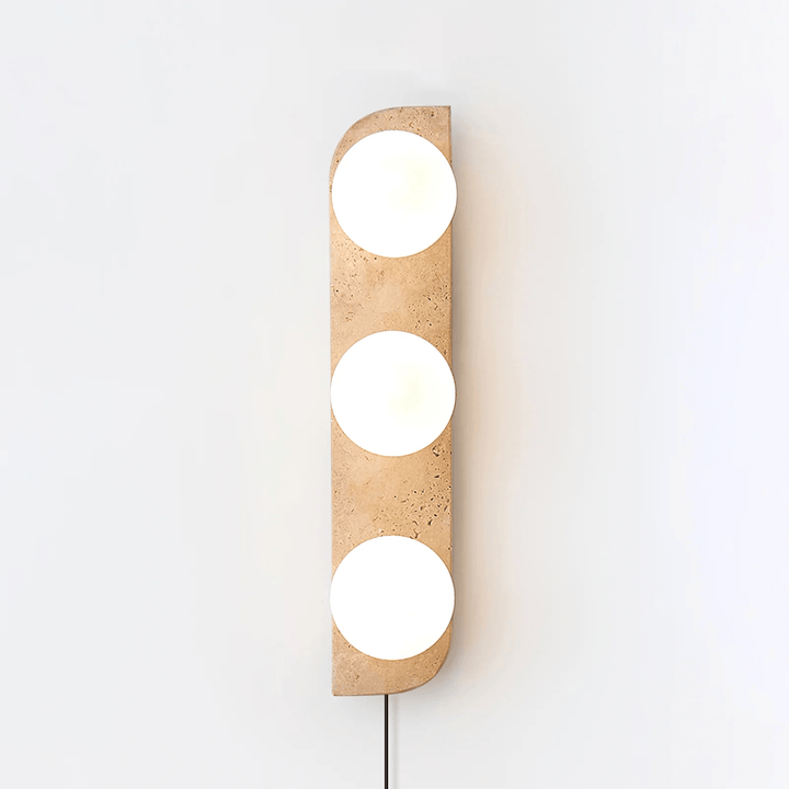 Elysian Travertine Plug-in Wall Light