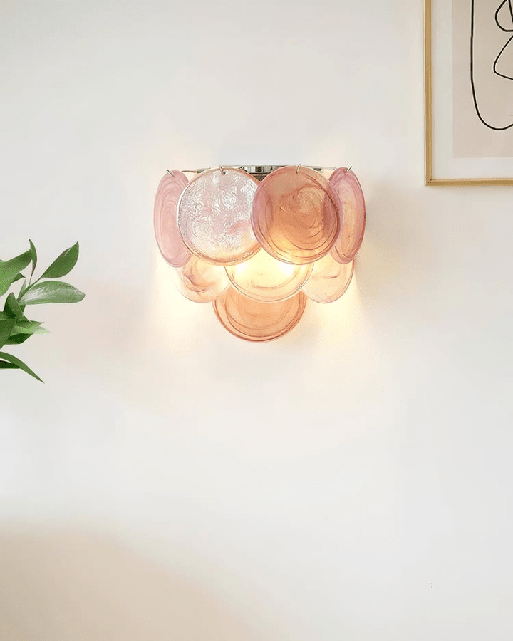 Lunaria Disc Glass Wall Lamp