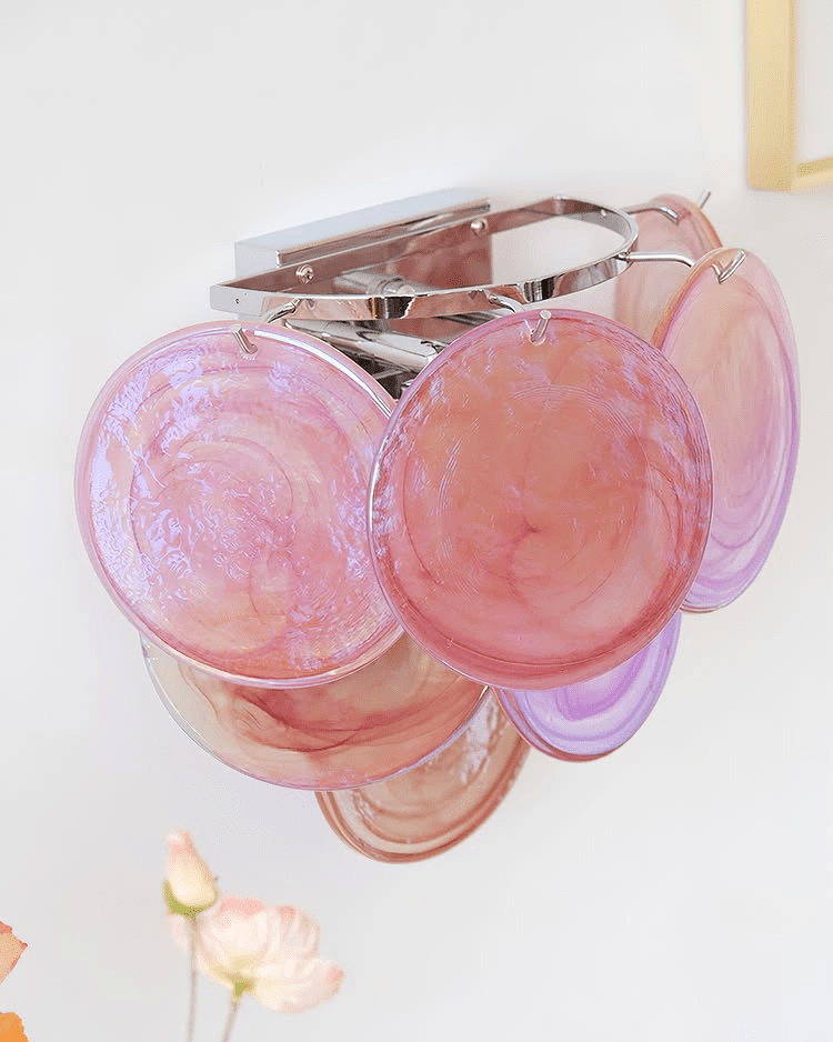 Lunaria Disc Glass Wall Lamp