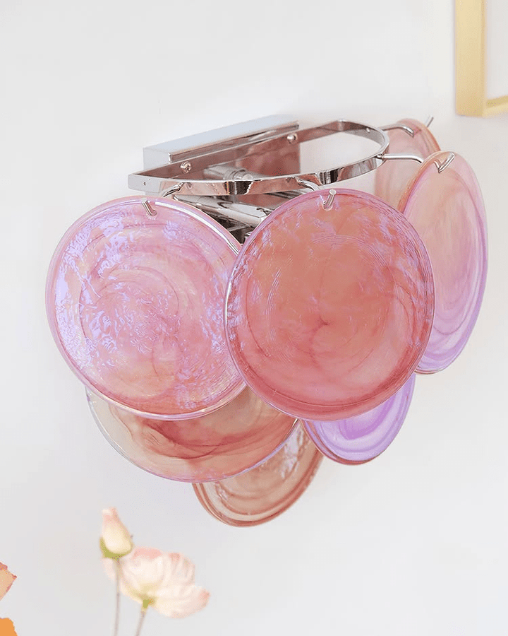 Lunaria Disc Glass Wall Lamp