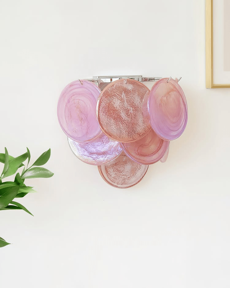 Lunaria Disc Glass Wall Lamp