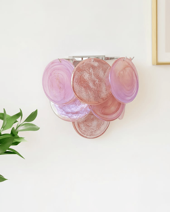 Lunaria Disc Glass Wall Lamp