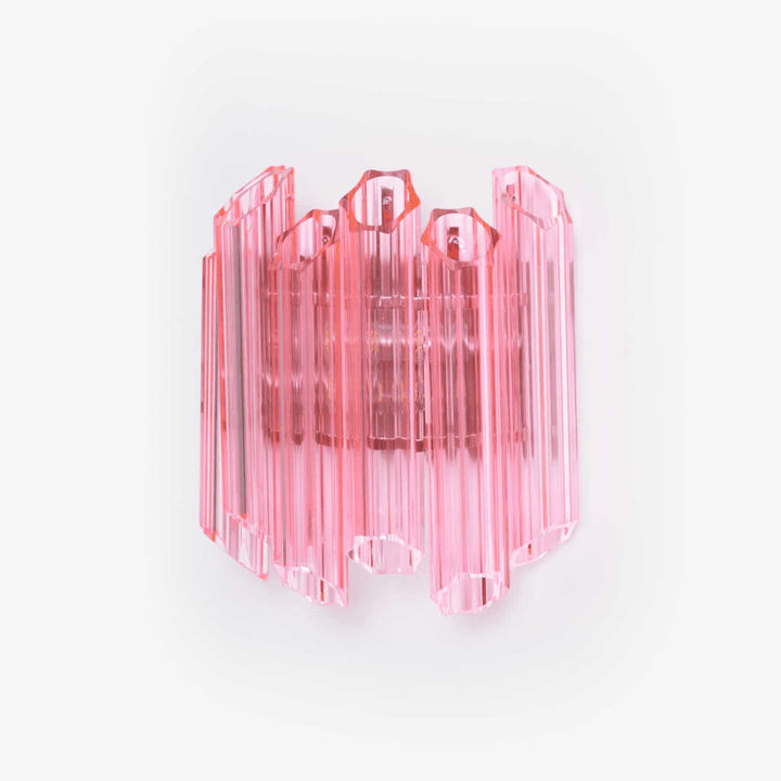 Pink Palermo Glass Wall Lamp
