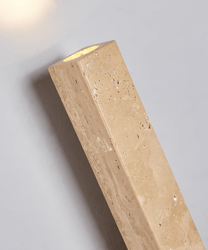 Travertine Column Wall Light