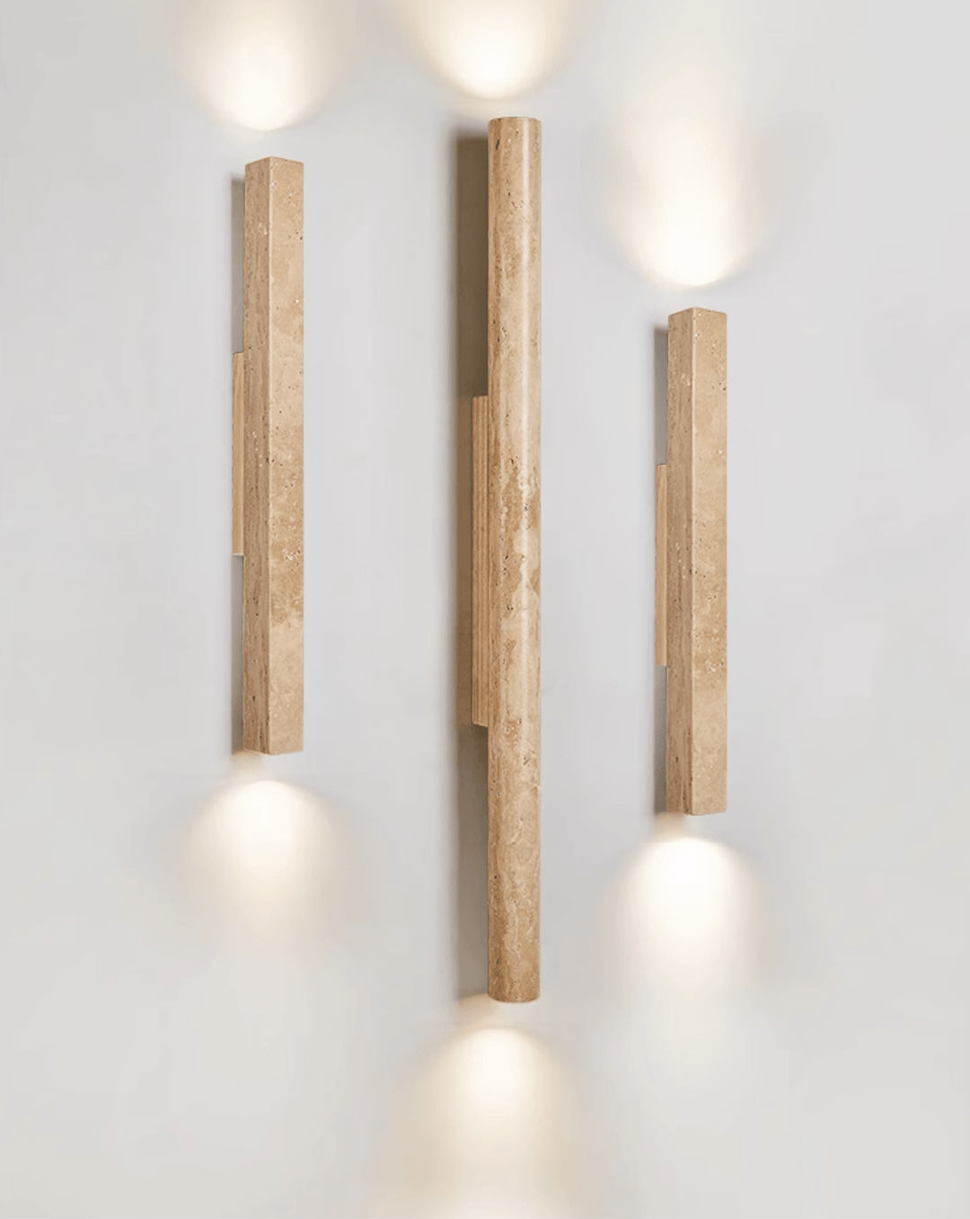 Travertine Column Wall Light