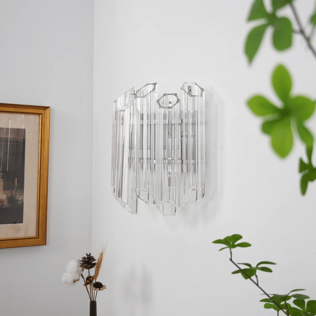 Clear Palermo Glass Wall Lamp