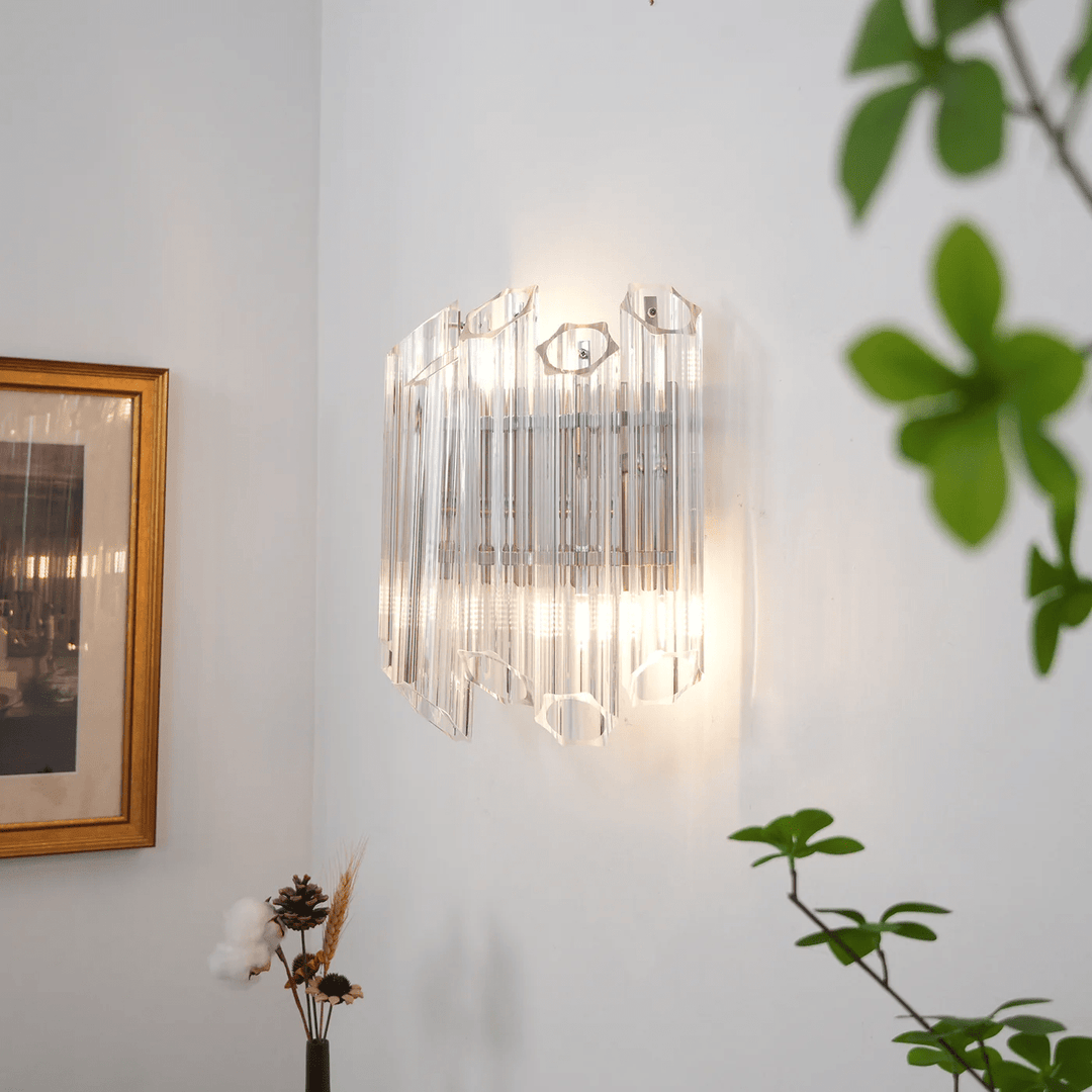 Clear Palermo Glass Wall Lamp