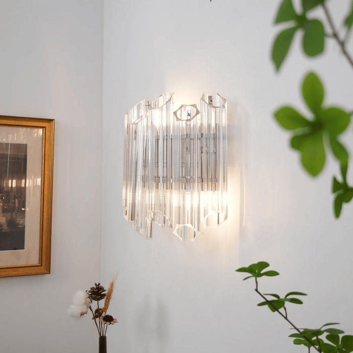 Clear Palermo Glass Wall Lamp