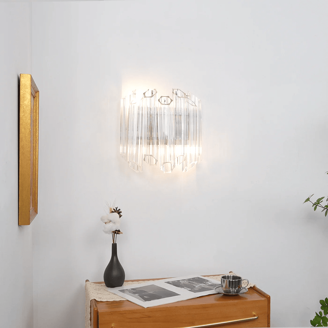 Clear Palermo Glass Wall Lamp