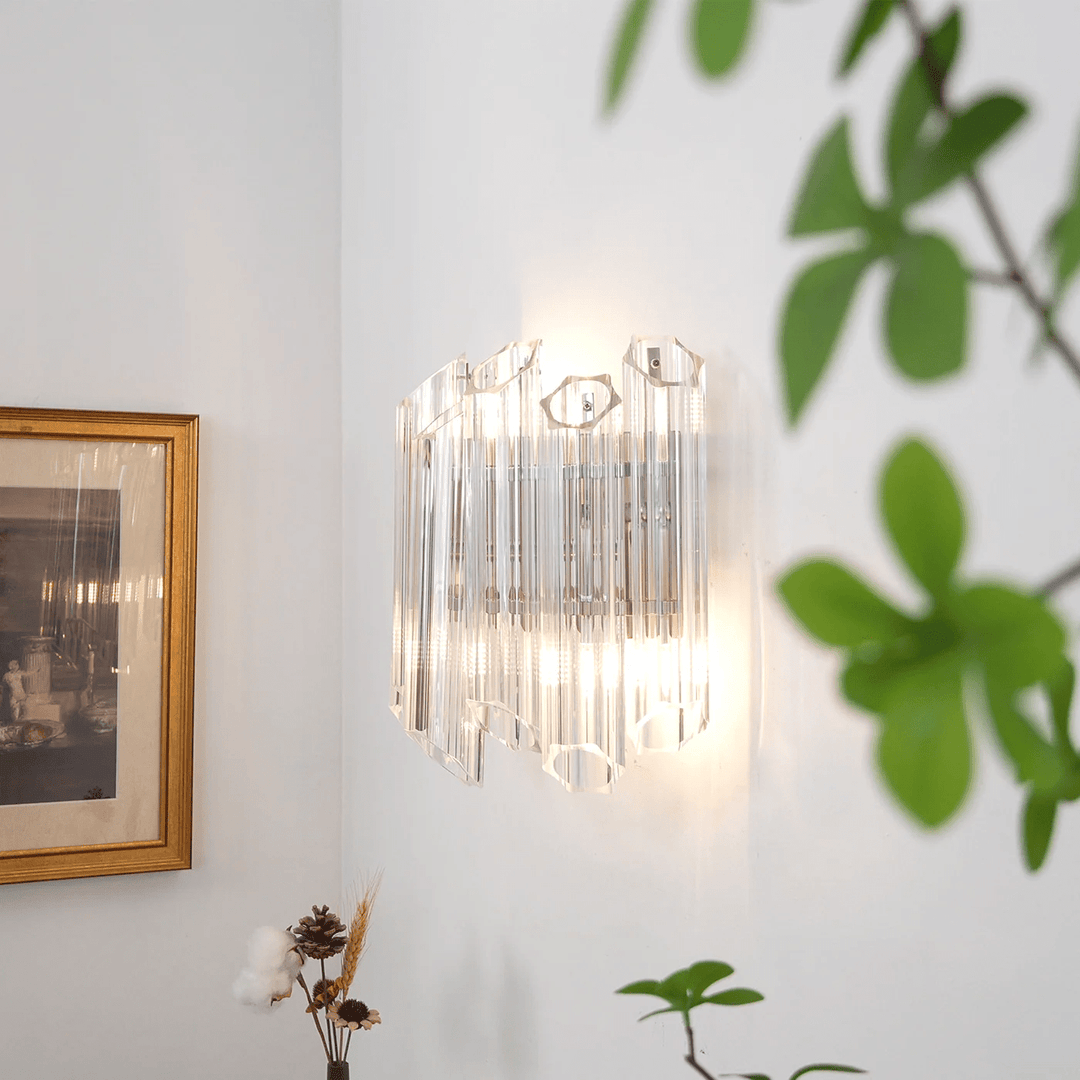 Clear Palermo Glass Wall Lamp