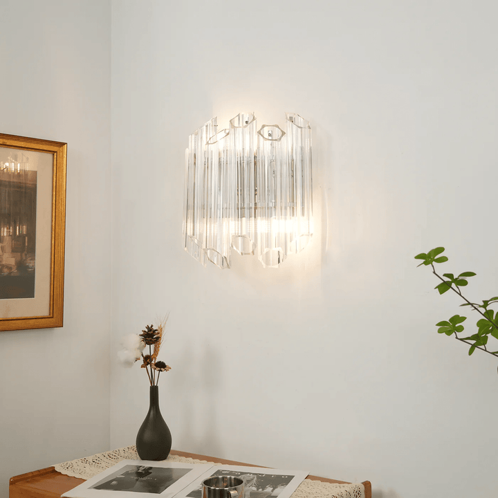 Clear Palermo Glass Wall Lamp