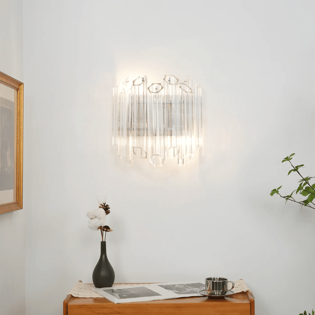 Clear Palermo Glass Wall Lamp