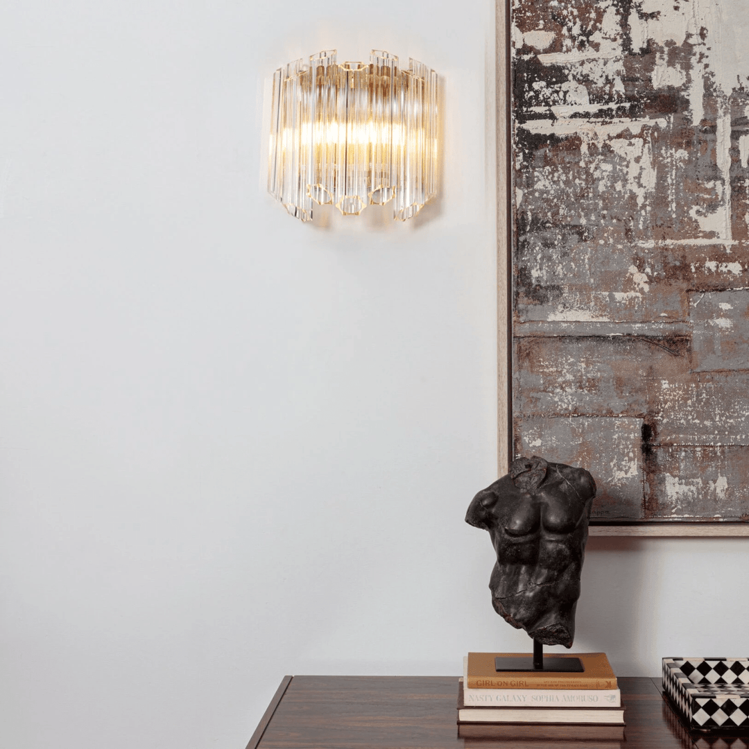 Clear Palermo Glass Wall Lamp