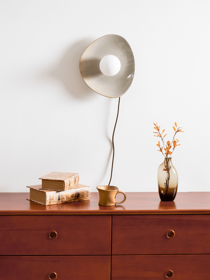 Pebble Disc Plug-in Wall Light