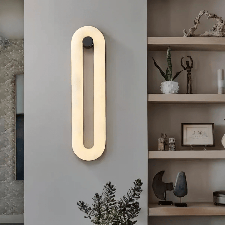 Alabaster Capsule Wall Light