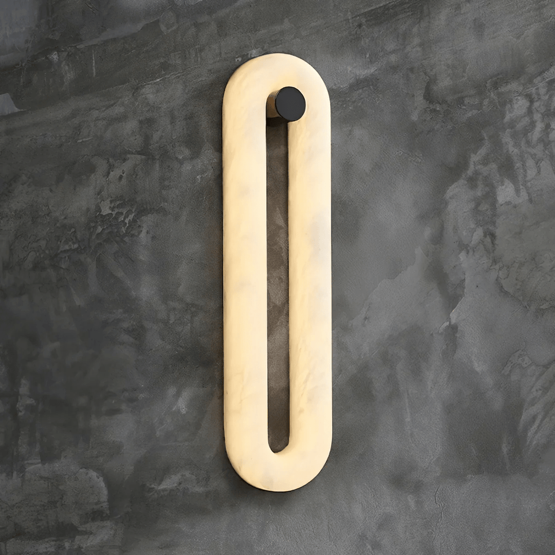 Alabaster Capsule Wall Light
