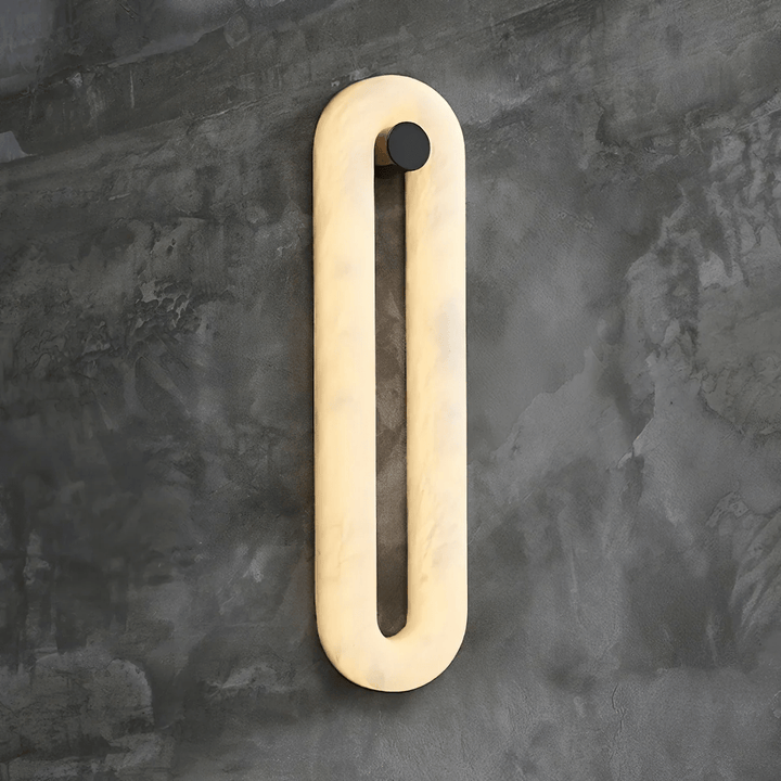 Alabaster Capsule Wall Light