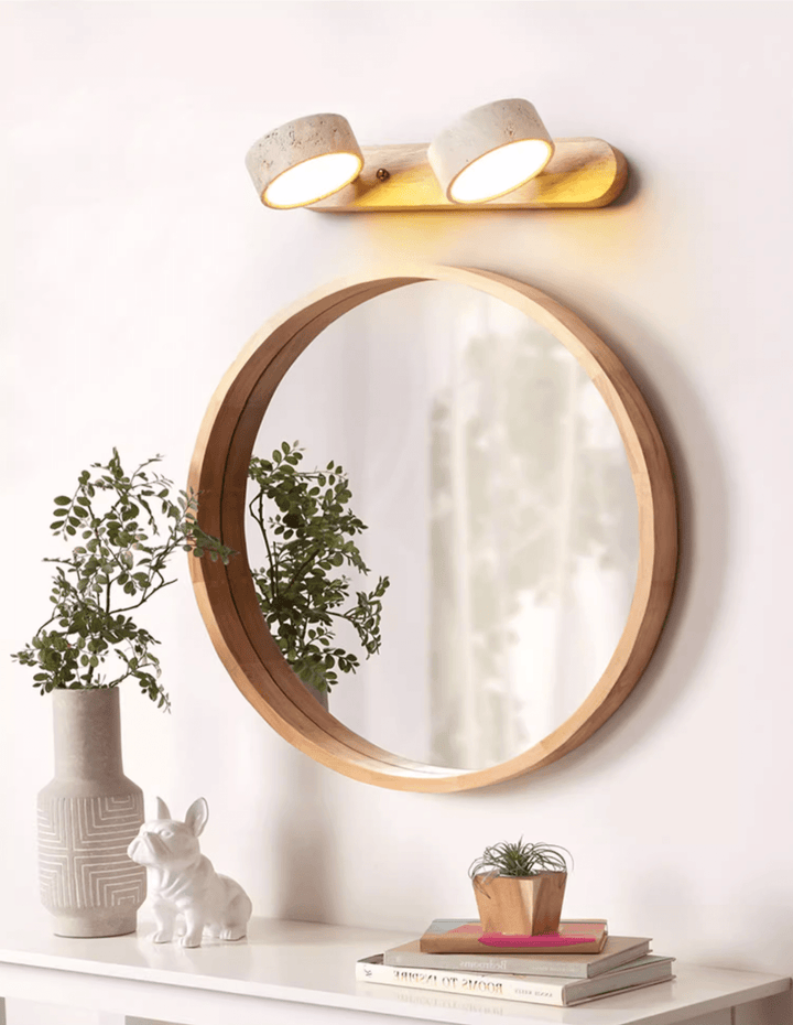 Travertine Duo Wall Light