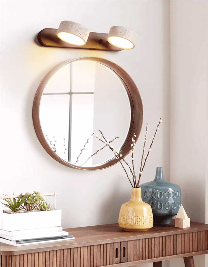 Travertine Duo Wall Light