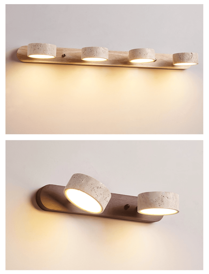Travertine Duo Rechargeable Wall Light