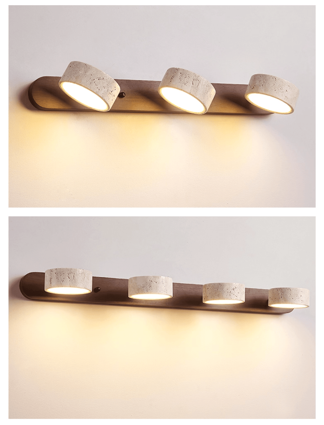 Travertine Duo Rechargeable Wall Light