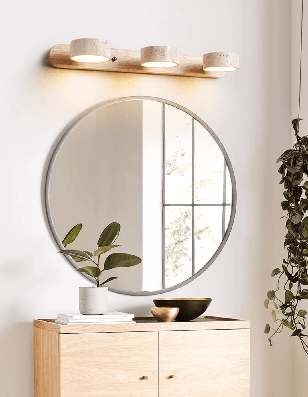 Travertine Duo Wall Light