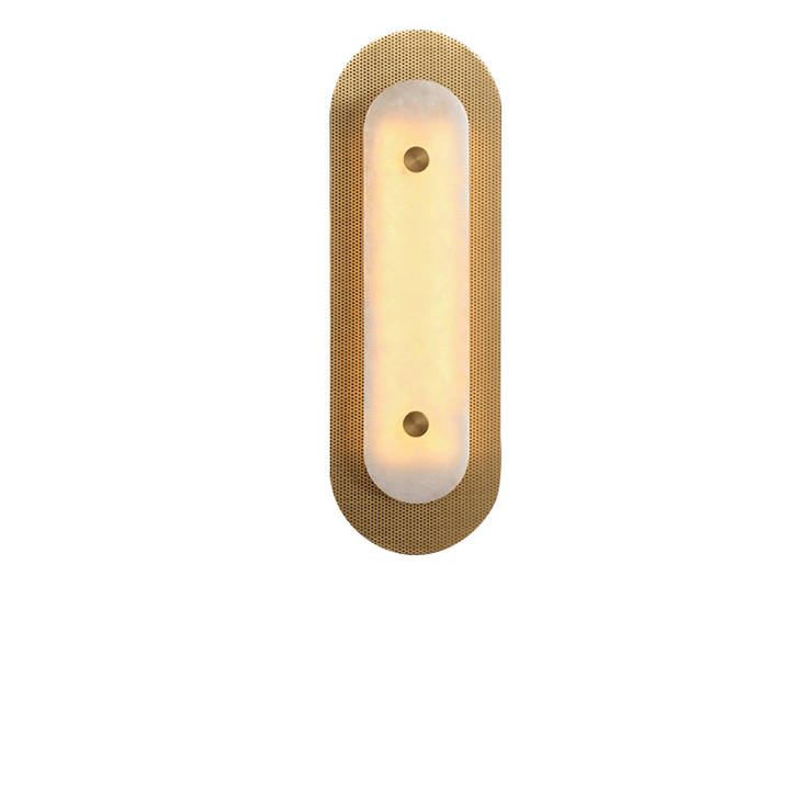 Aurelia Perforated Alabaster Wall Sconce