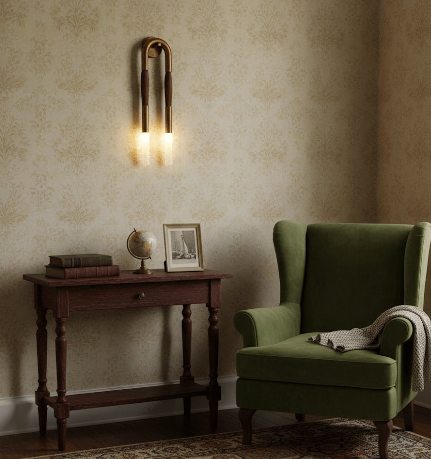 Horsehair Wall Lamp