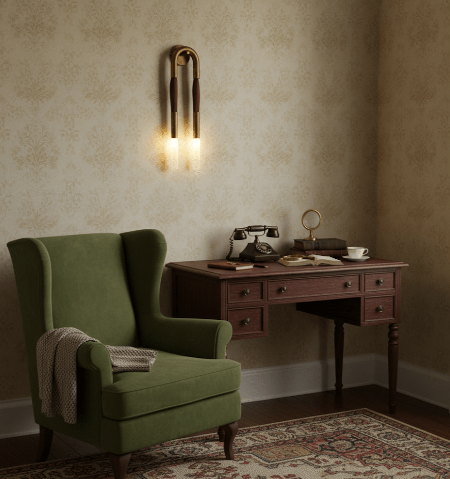 Horsehair Wall Lamp
