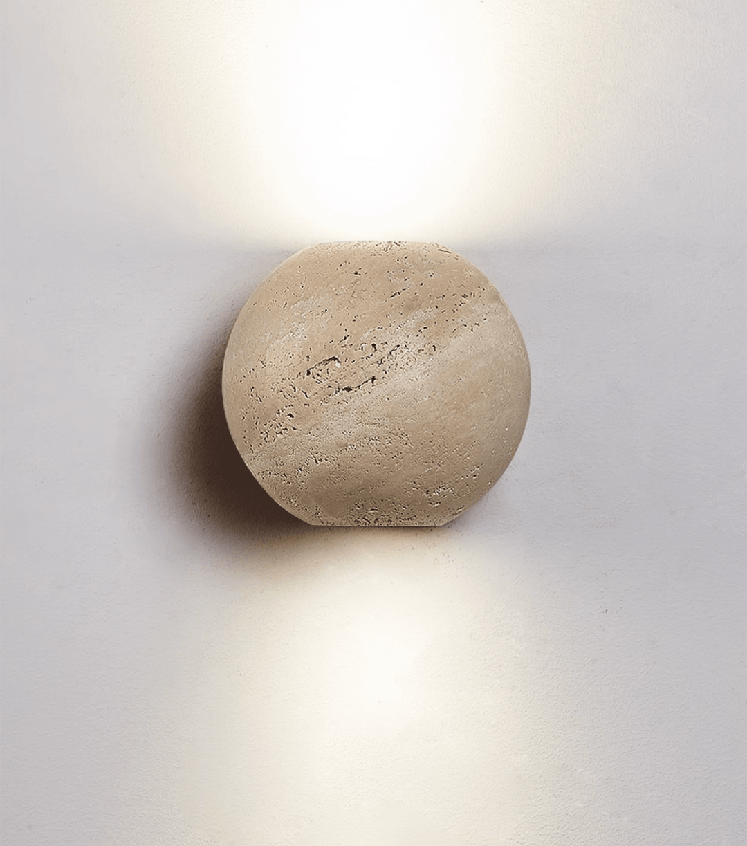 Travertine Globe Wall Sconce