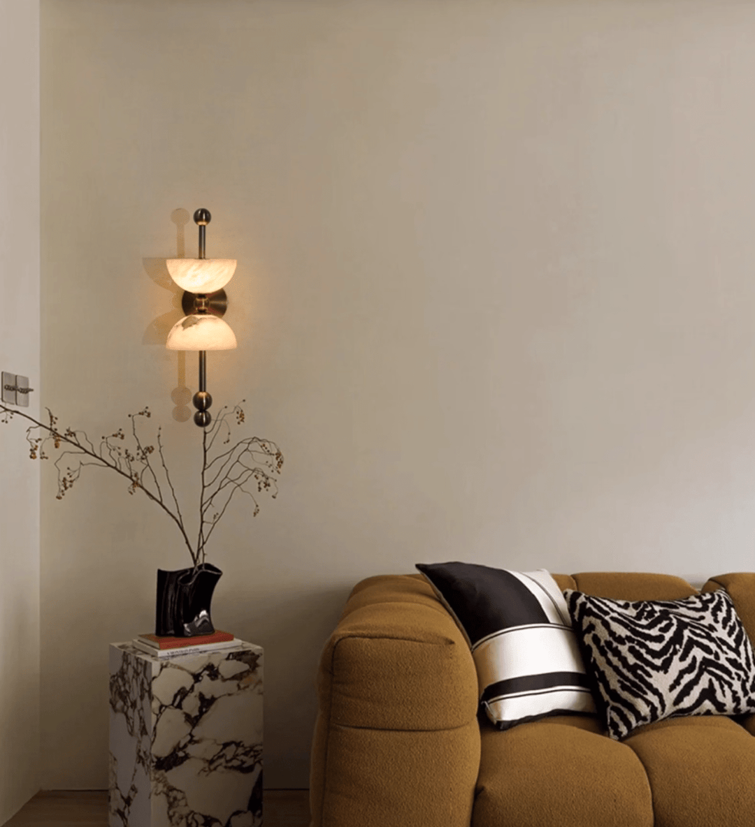Duo Alabaster Wall Lamp