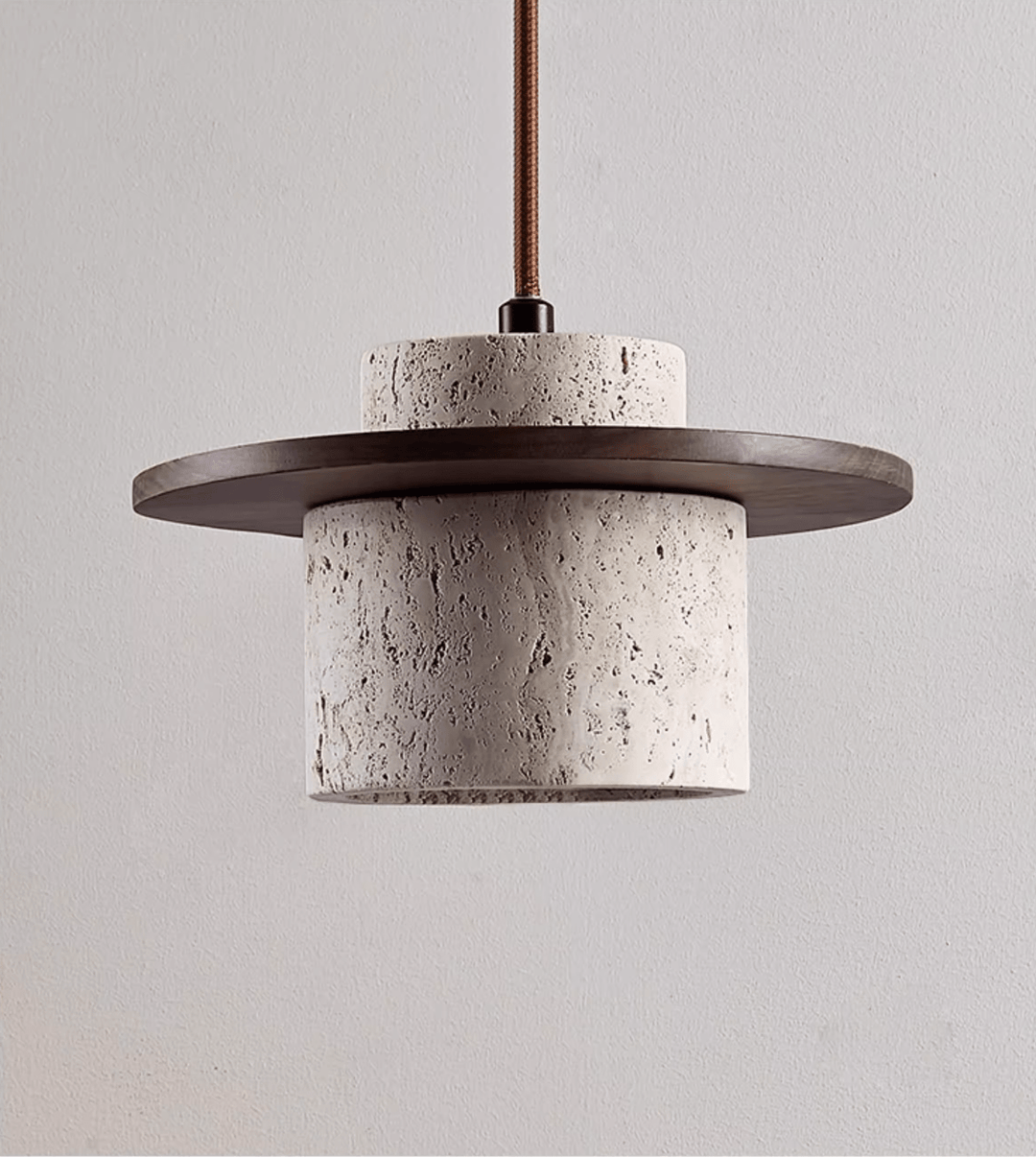Cylindrical Stone Sconce