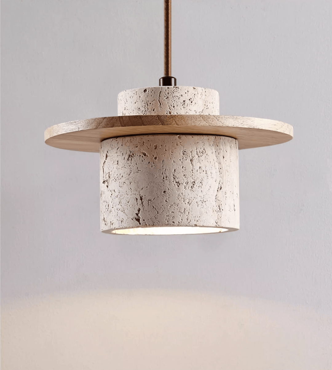 Cylindrical Stone Sconce