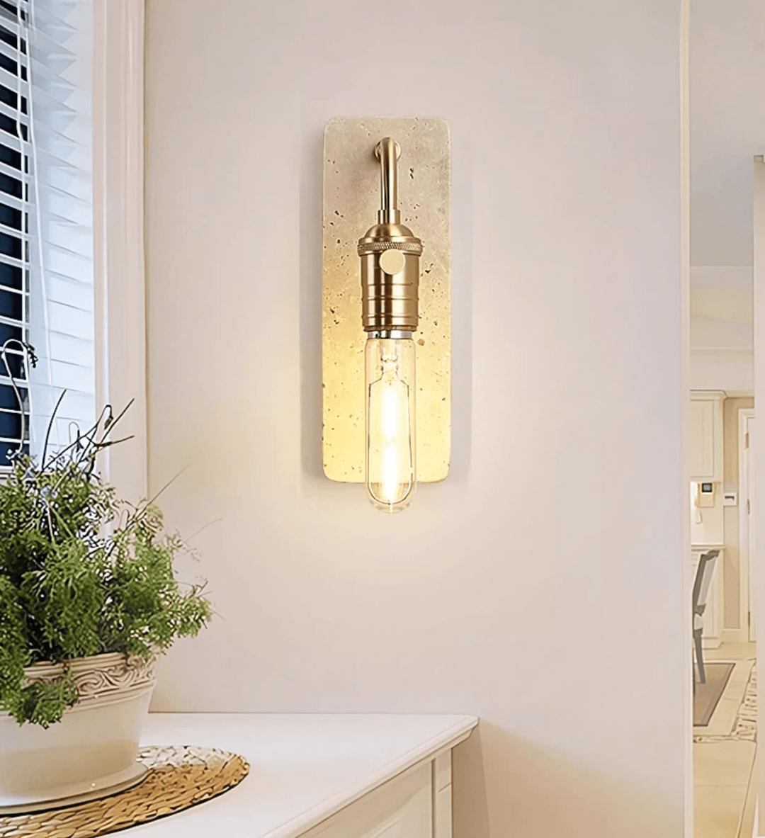 Industrial Stone Sconce