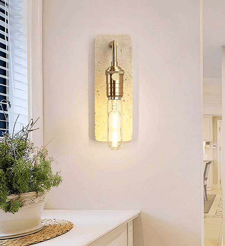Industrial Stone Sconce