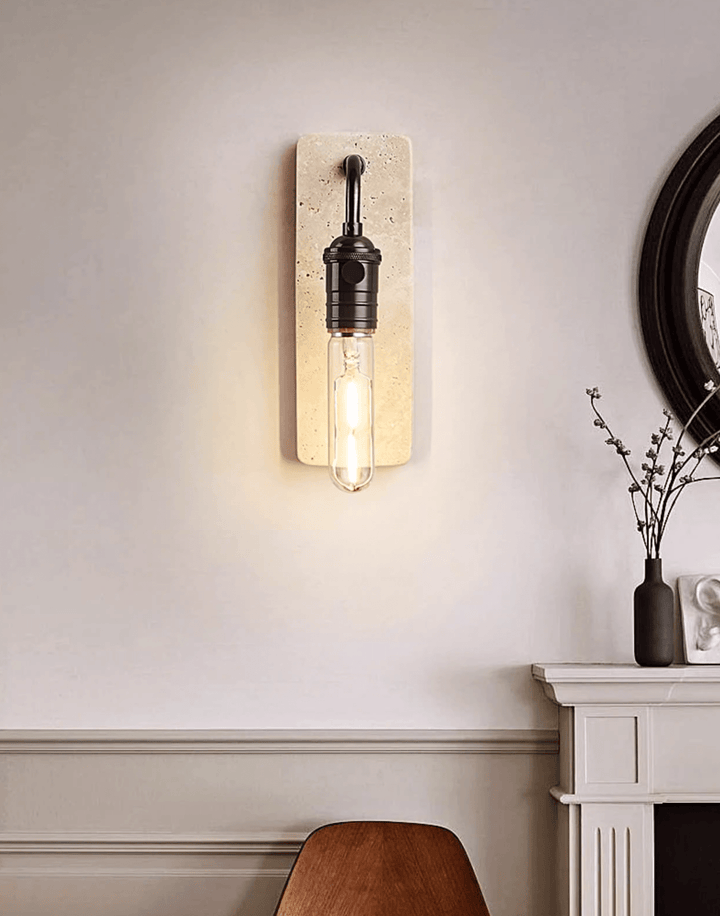 Industrial Stone Sconce